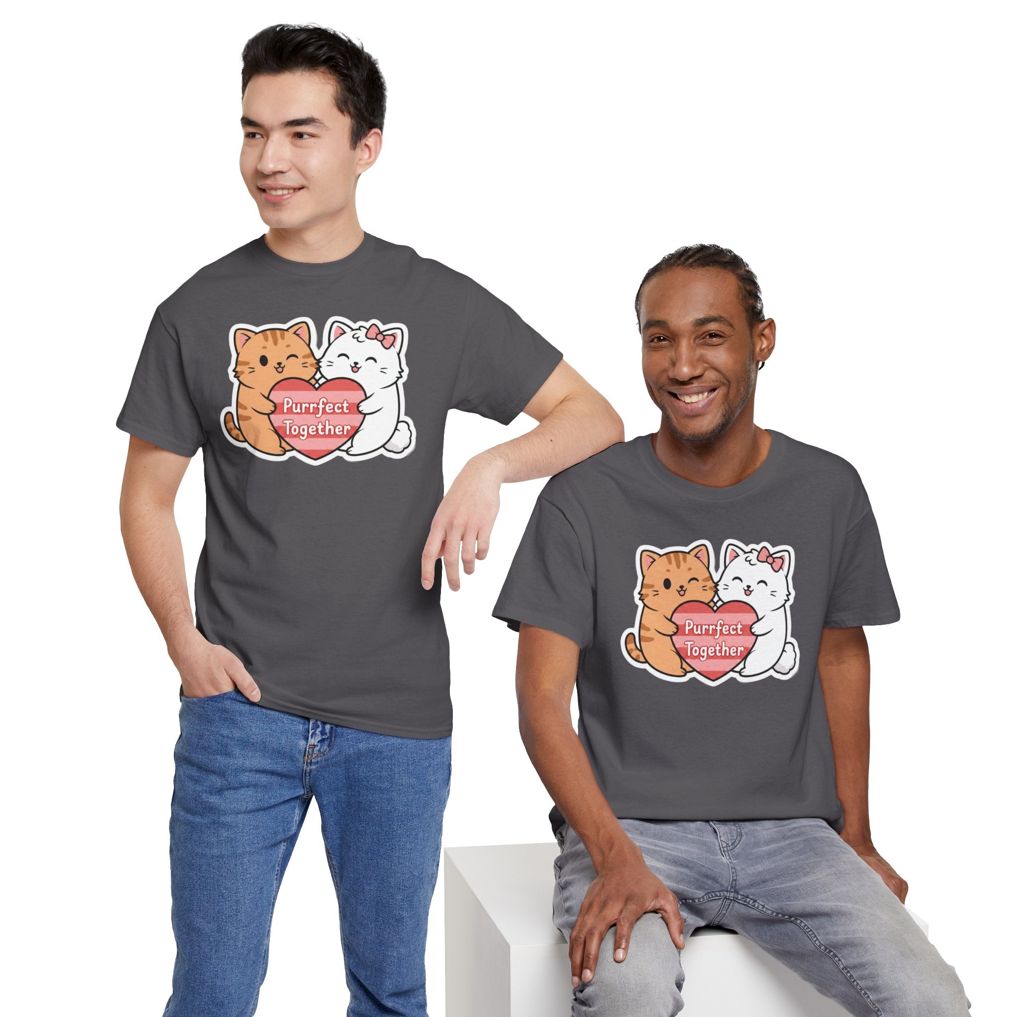 Love & Kittens: Purrfect Together Valentine's Day T-shirt