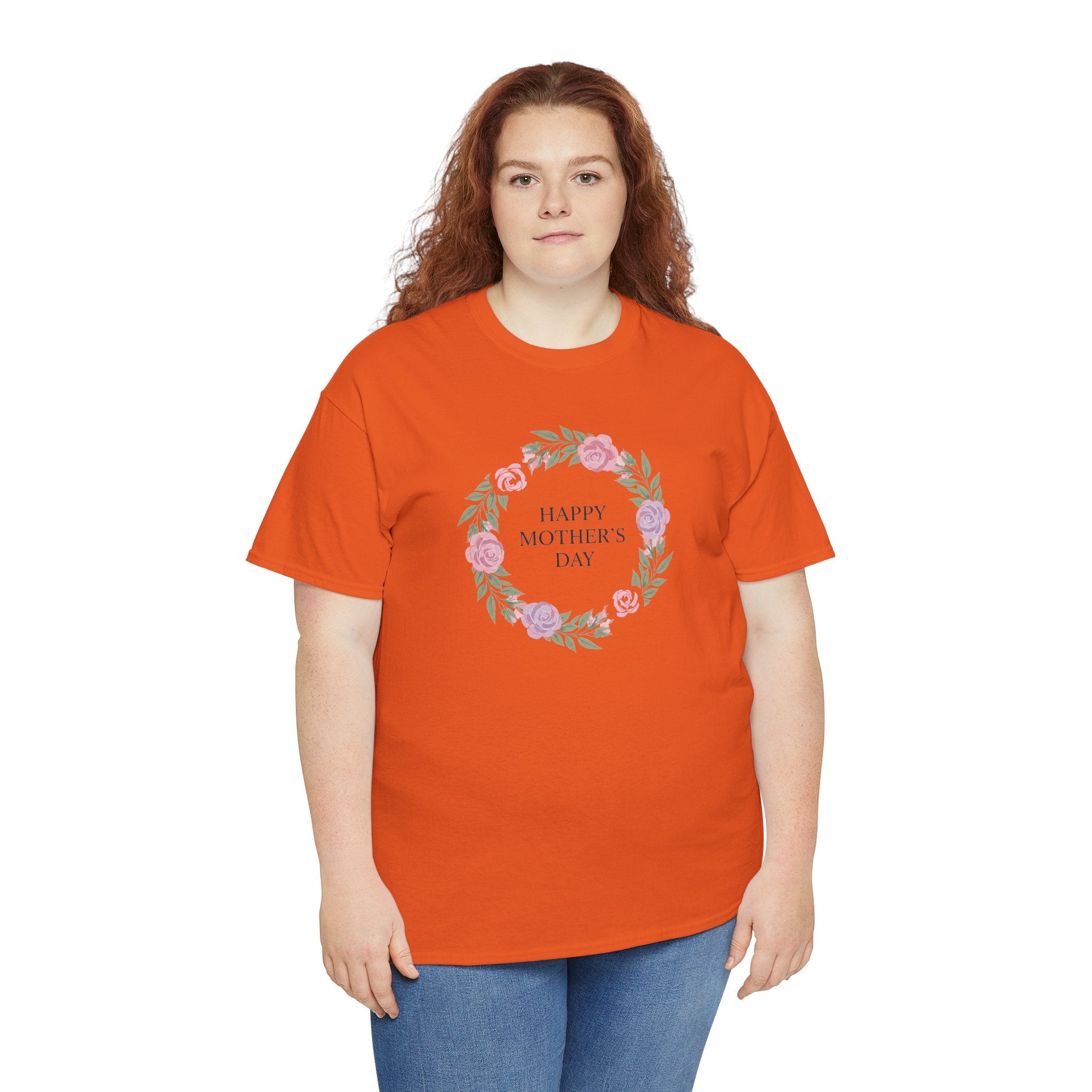 Happy Mother's Day floral wreath T-Shirt | Mother's Day shirt