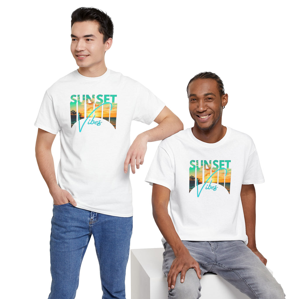 Sunset Vibes Tee | Beach Sunset Graphic T-Shirt