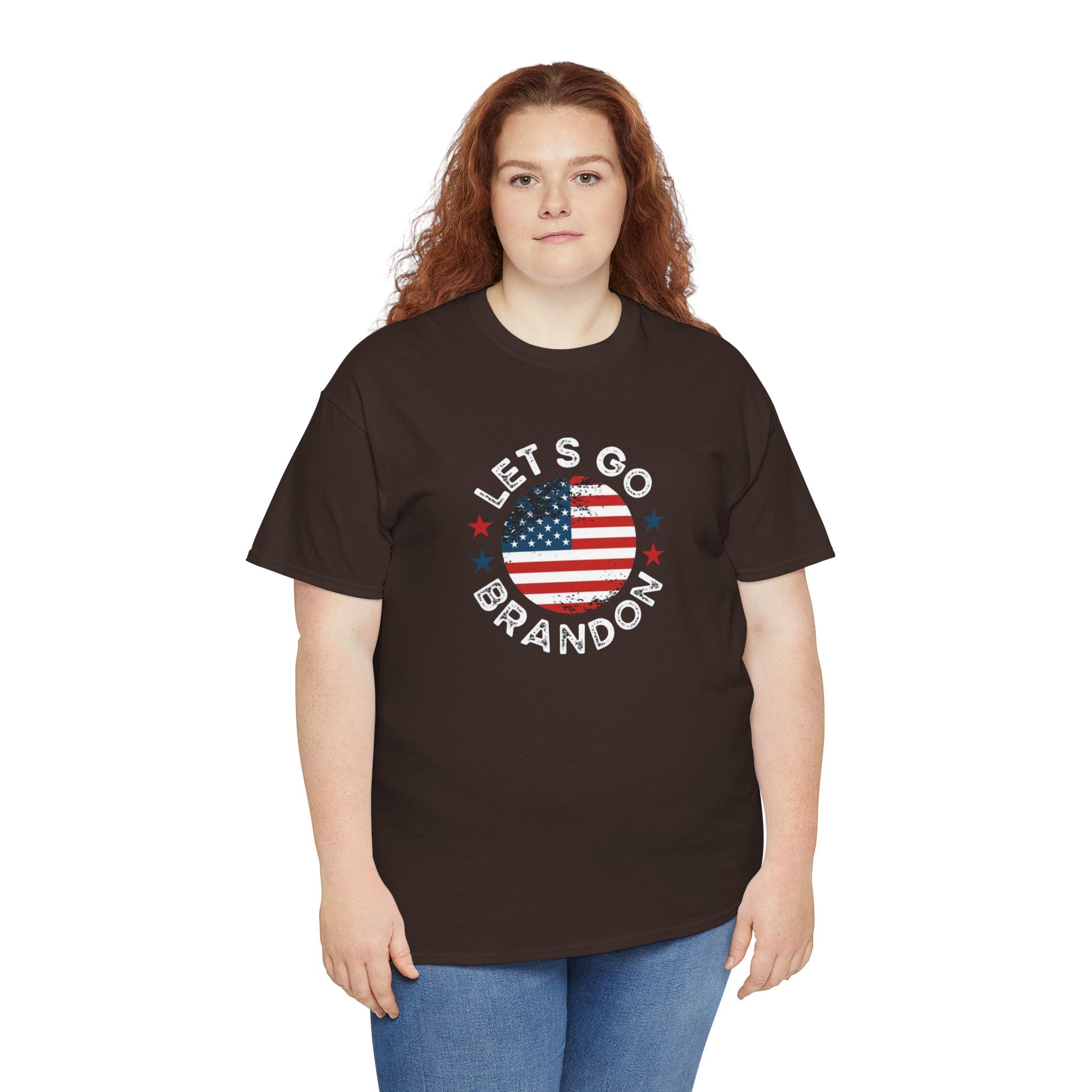 Memorial Day Let's Go Brandon USA Flag Patriotic T-Shirt
