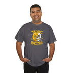 Toxic Happiness smiley skull tee | Graphic T-Shirt, Yellow Gothic Streetwear