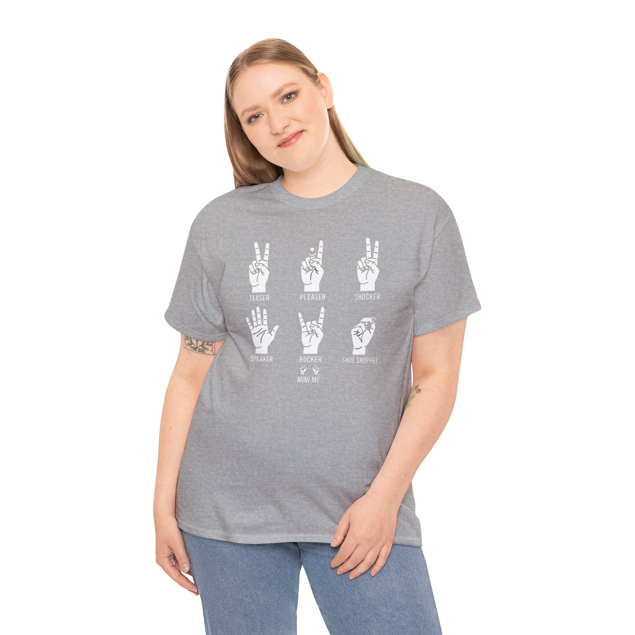 Hand Gesture Illustration T-Shirt | Sign Language Inspired Graphic Tee