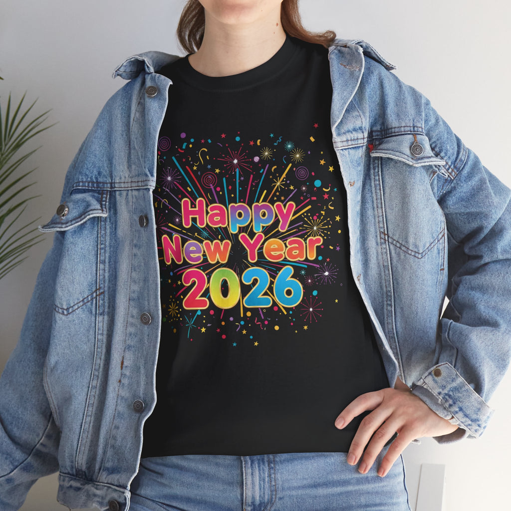 Happy New Year 2026 Unisex Heavy Cotton Tee