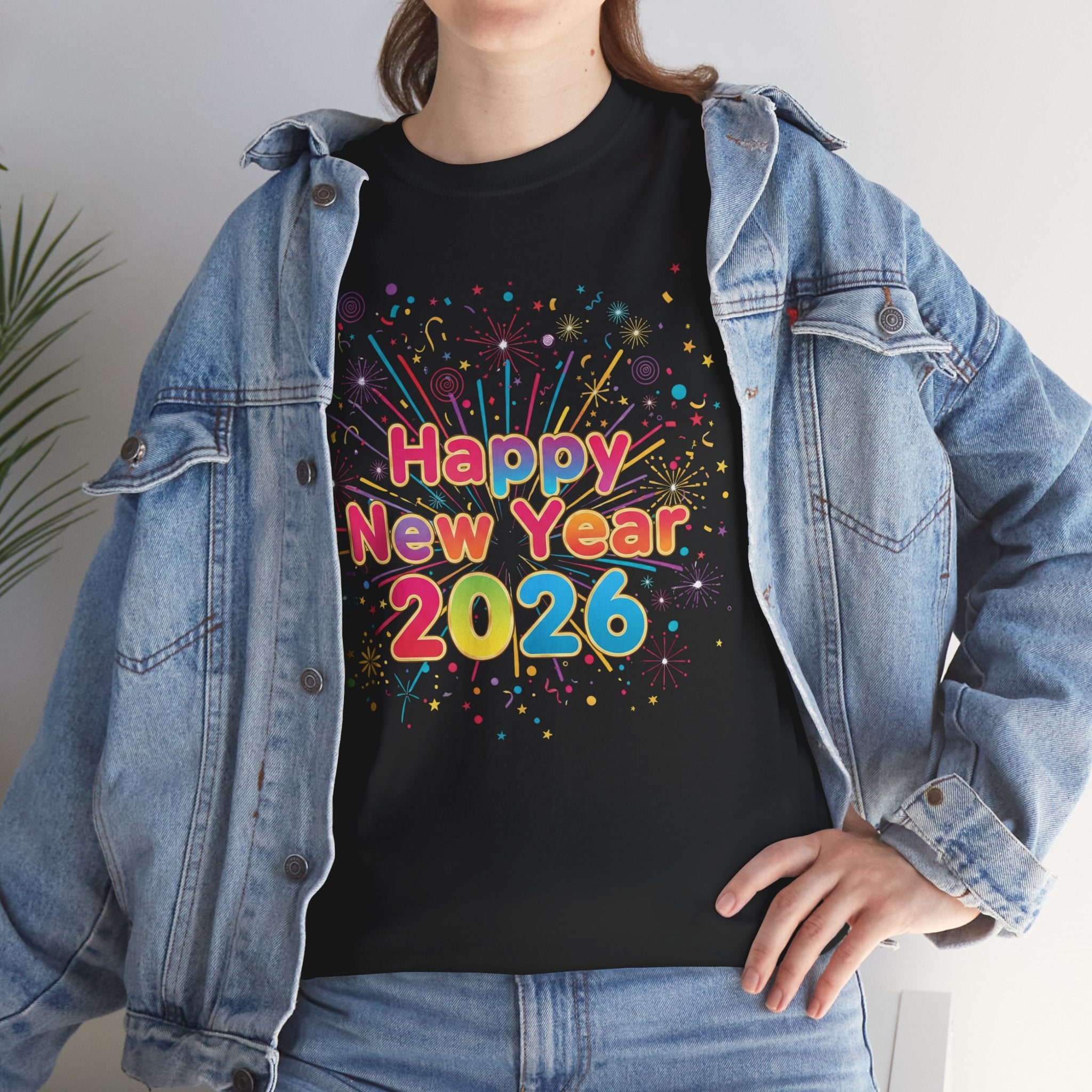 Happy New Year 2026 Unisex Heavy Cotton Tee