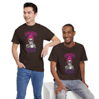 Expensive Skull with Pink Beanie T-Shirt | 'Difficult and Talks Back' Graphic Tee