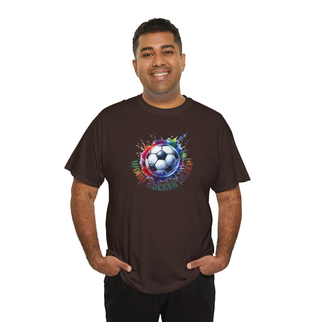 Live Love Soccer Sleep T-Shirt | FIFA World Cup Soccer Ball Graphic Tee