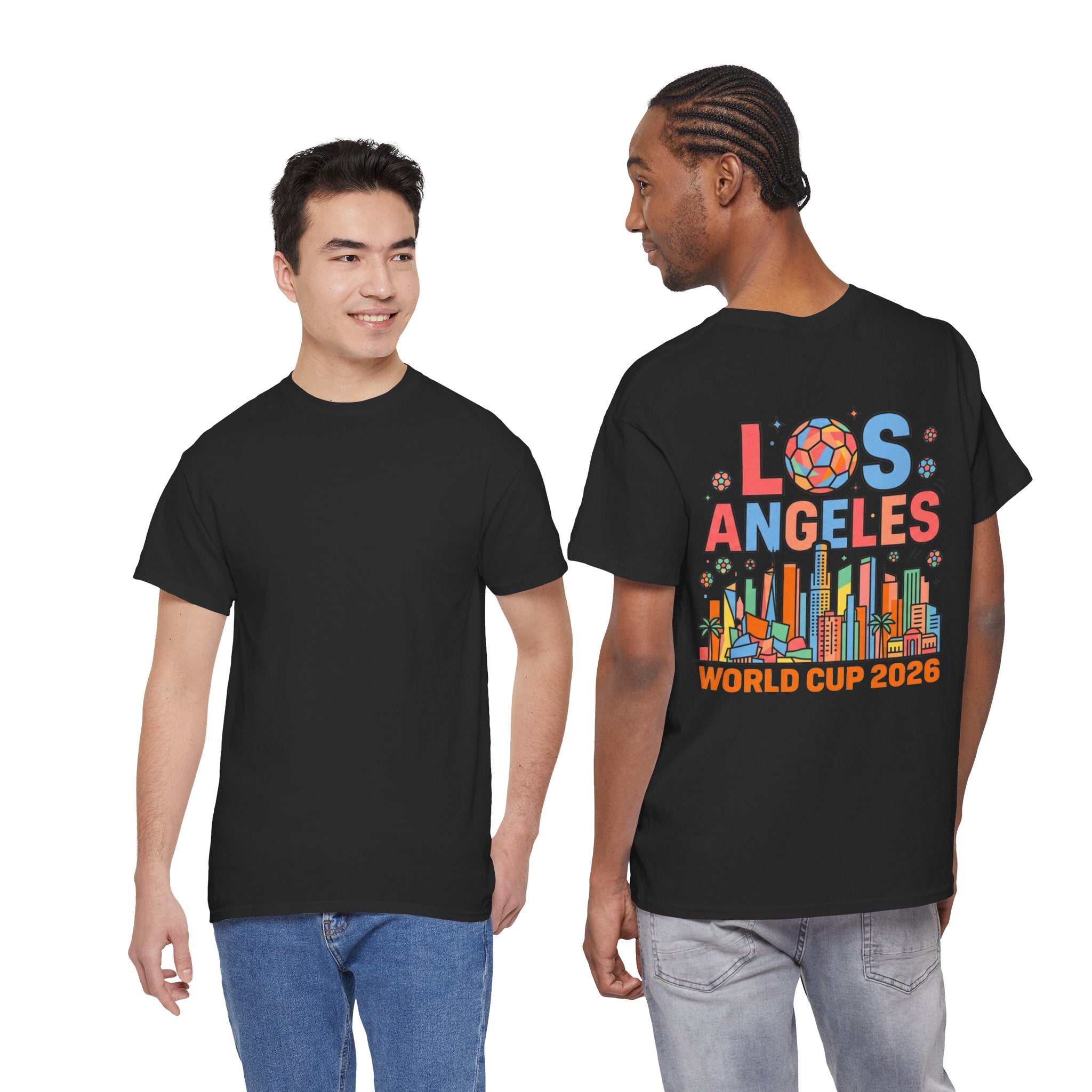 Los Angeles Skyline World Cup 2026 Tee | Soccer Ball City Design