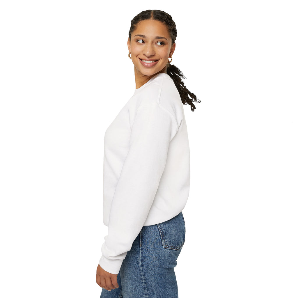 Thick Thighs Lucky Vibes Sweatshirt | Retro Clover Stacked Text