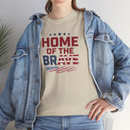 Home of the Brave T-Shirt | American Flag Patriotic Tee