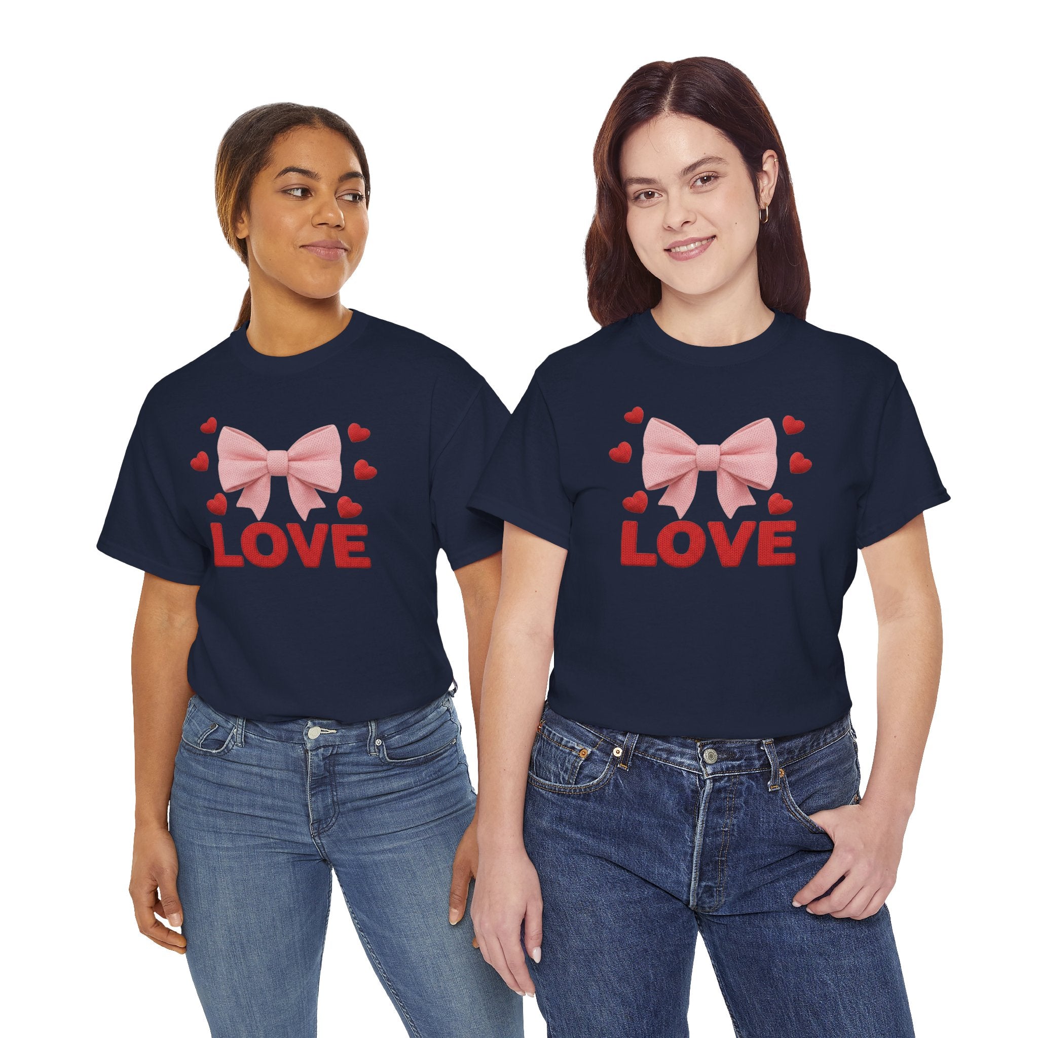 Valentine's Day Gift T-Shirt - Cute LOVE Bow Design