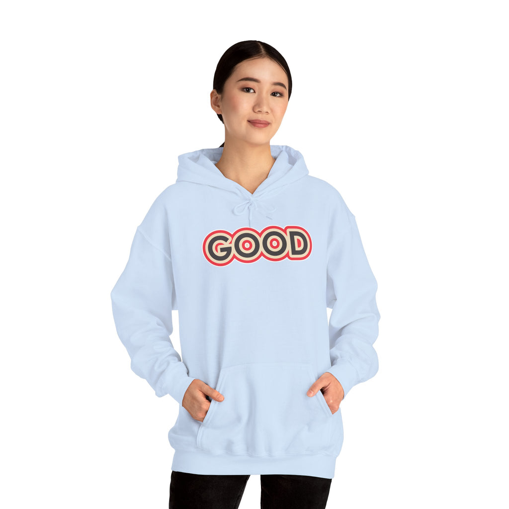 GOOD Retro Logo Hoodie | Positive Message, 70s Style Graphic