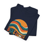 Here Comes The Sun T-Shirt | Retro Sun Waves Graphic Tee