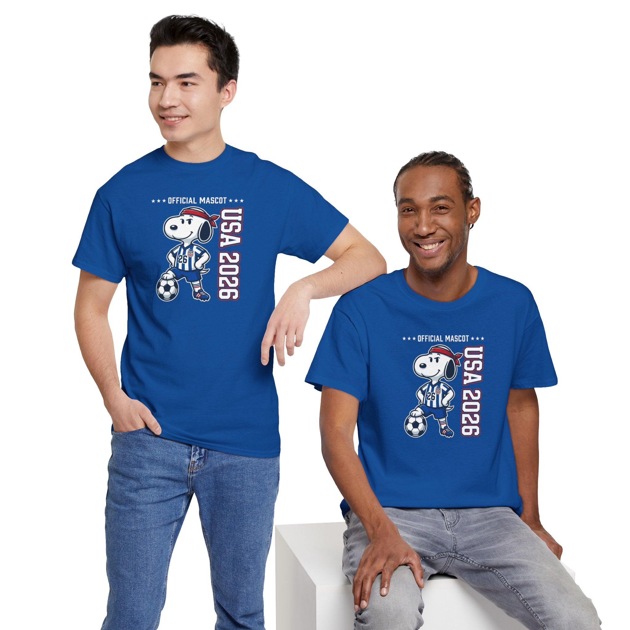 Snoopy Soccer Mascot Tee | USA 2026 Soccer Shirt