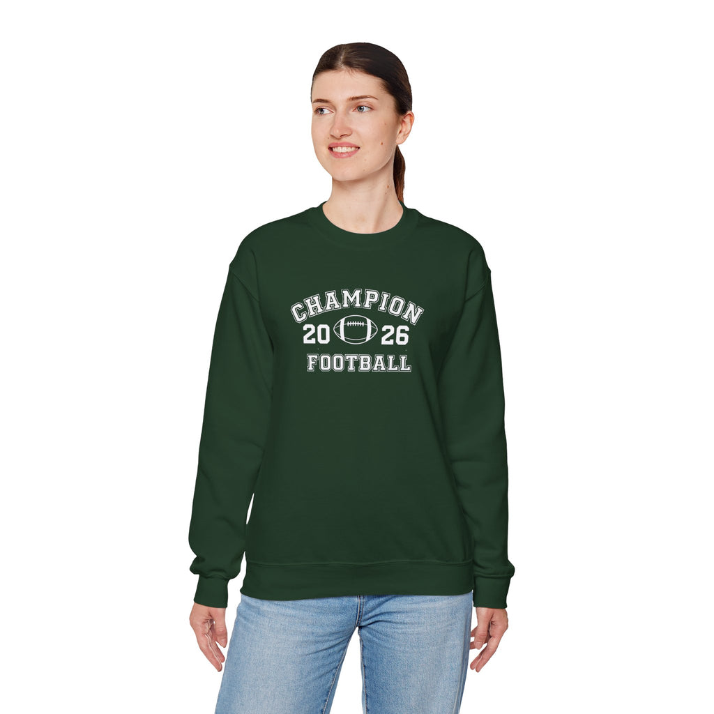 Football Champion Sweatshirt | Trophy Laurel Crewneck