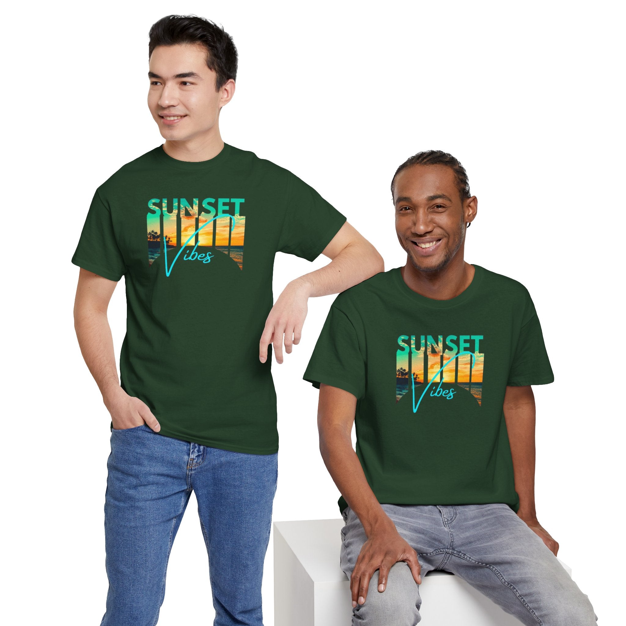 Sunset Vibes Tee | Beach Sunset Graphic T-Shirt