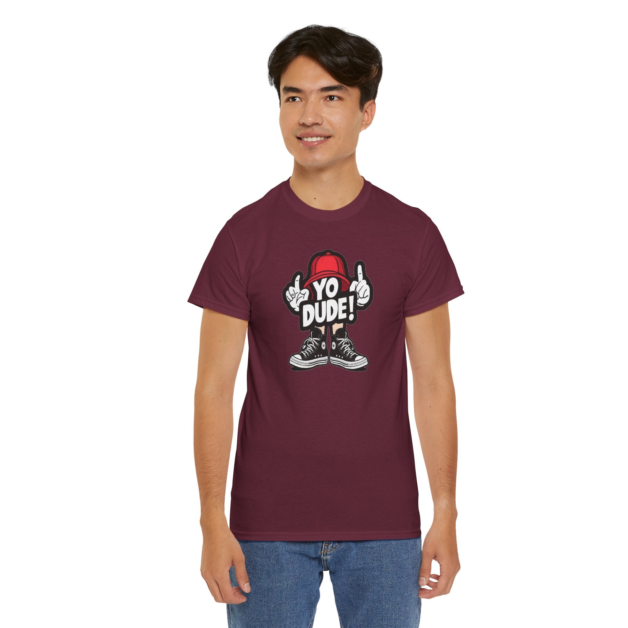 Yo Dude Character T-Shirt | Skate Sneaker Graphic Tee, Streetwear