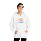 Support Women in Sports Hoodie | Rainbow Text Athletic Advocacy Sweatshirt