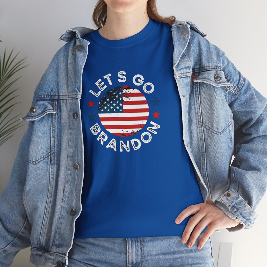 Memorial Day Let's Go Brandon USA Flag Patriotic T-Shirt