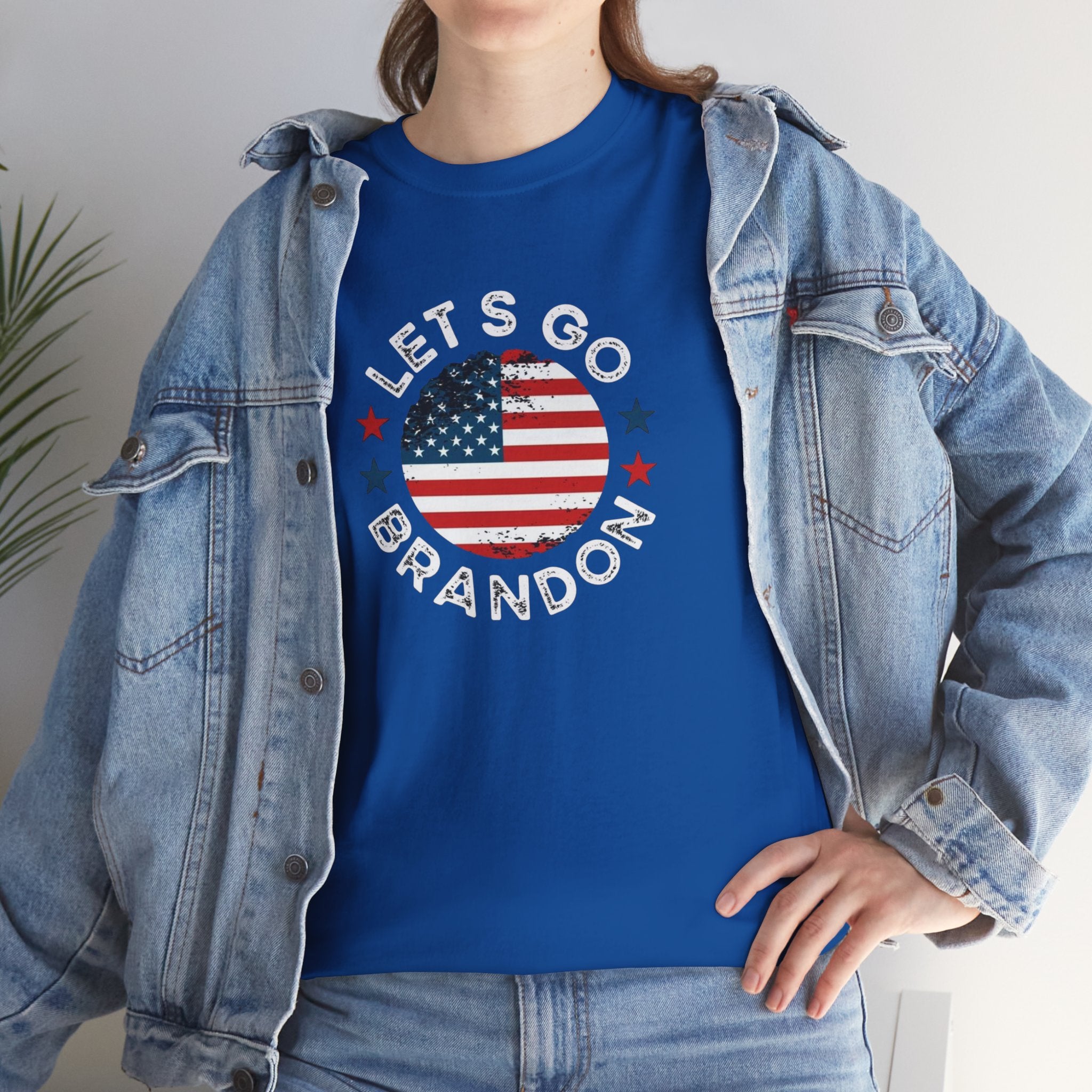 Memorial Day Let's Go Brandon USA Flag Patriotic T-Shirt