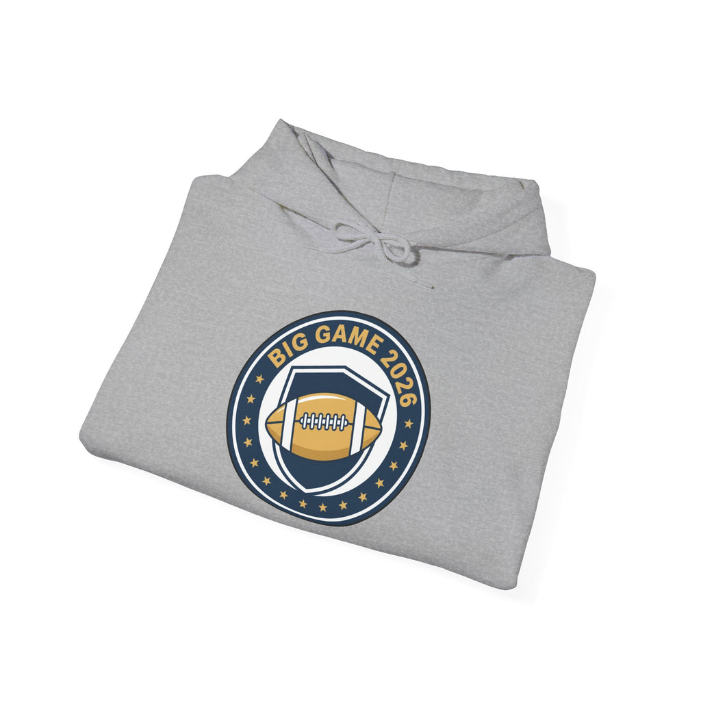 Big Game 2026 Football Badge Hoodie | Sports Logo Apparel