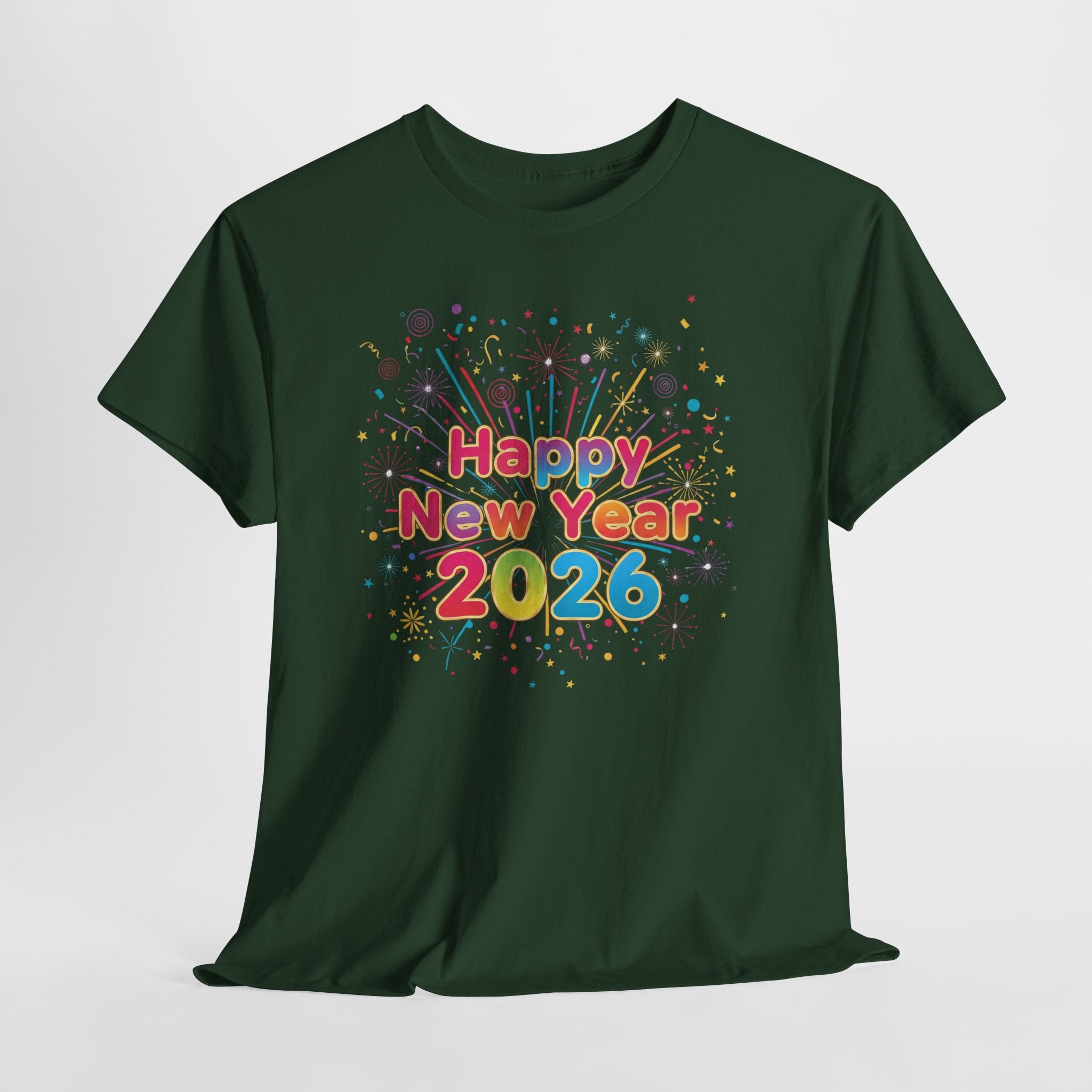 Happy New Year 2026 Unisex Heavy Cotton Tee