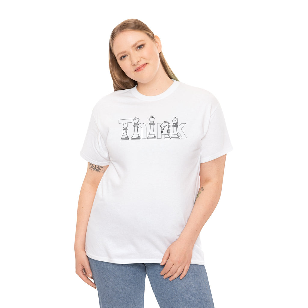 Think Chess T-Shirt | Strategic Mind Chess Typography Graphic Tee