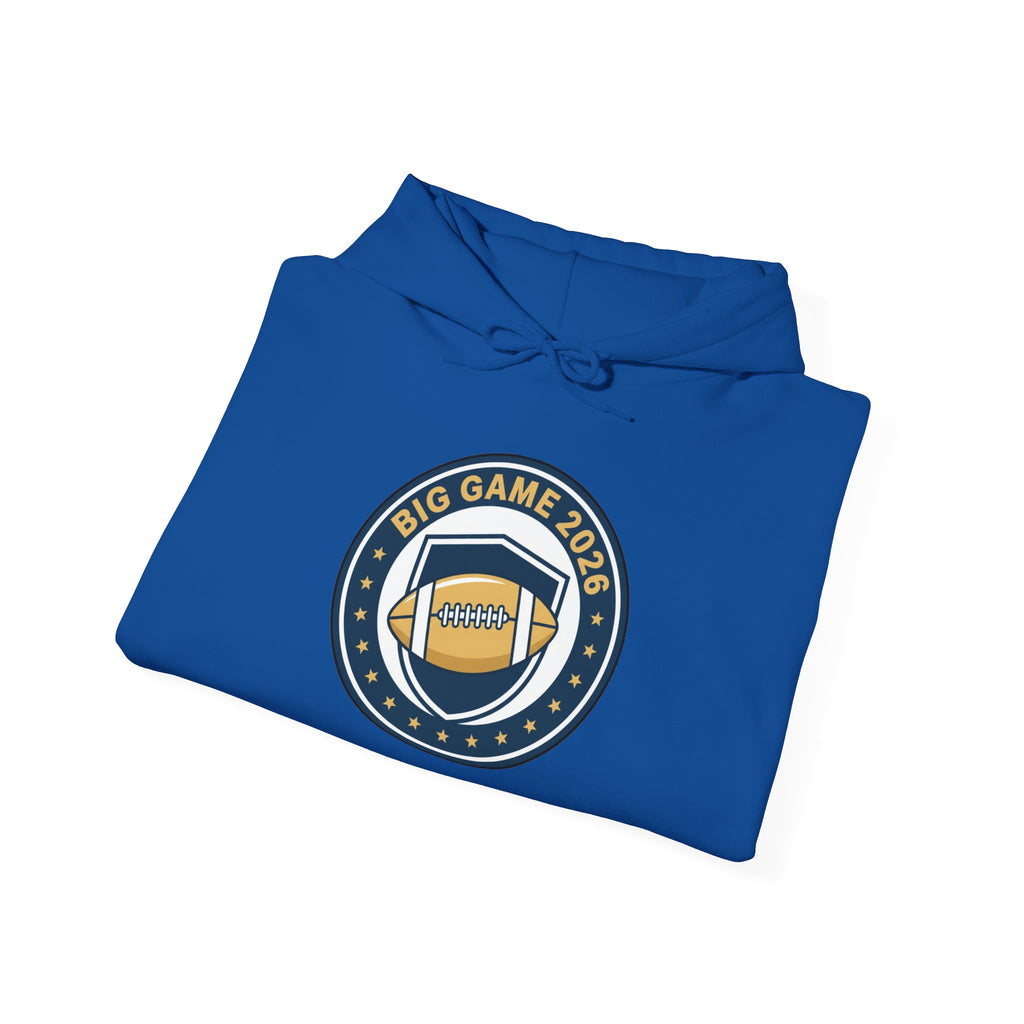 Big Game 2026 Football Badge Hoodie | Sports Logo Apparel
