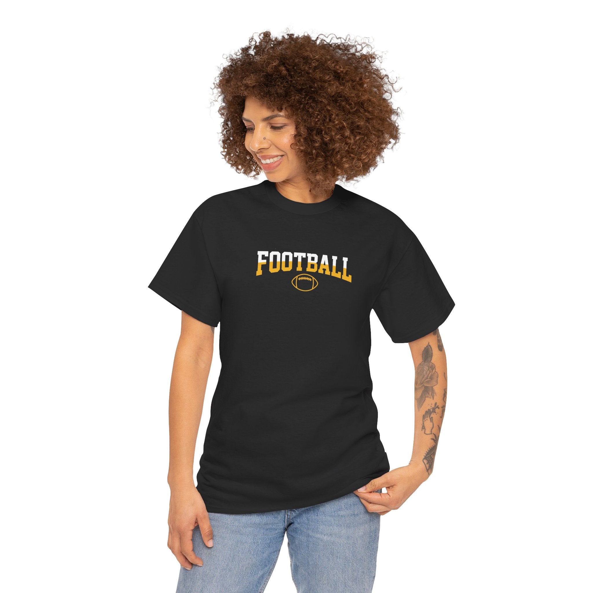 Championship Football Logo T-Shirt | Shield Graphic Tee, Sports Apparel