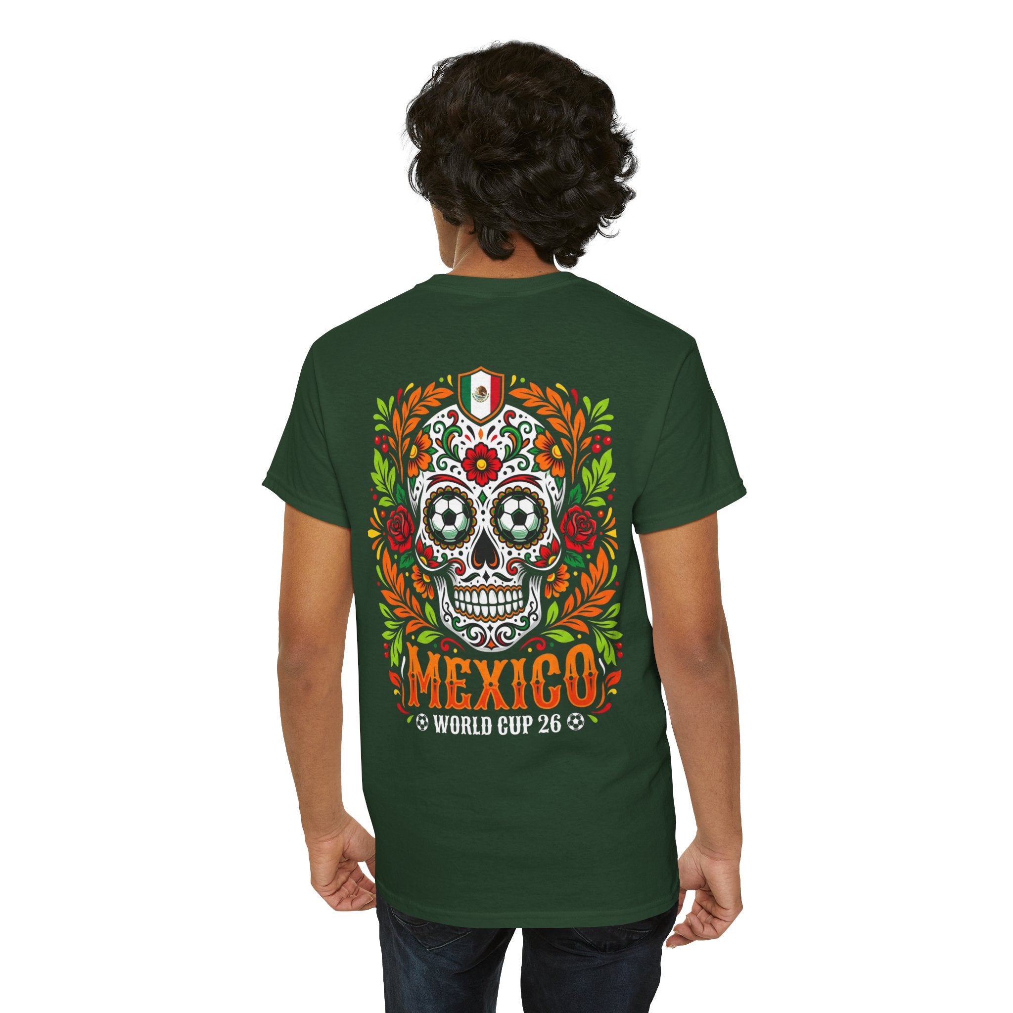 Sugar Skull Mexico World Cup Tee | Day of the Dead Football Shirt