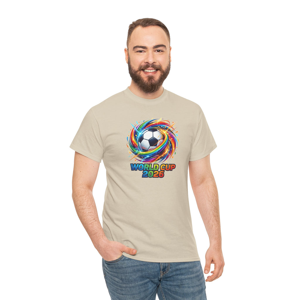 World Cup 2026 Soccer Ball Swirl T-Shirt | Football Tournament Tee