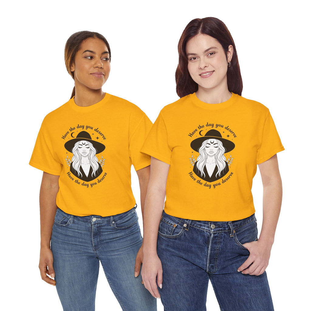 Aesthetic Art Witch Graphic T-Shirt | Have The Day You Deserve Boho Tee