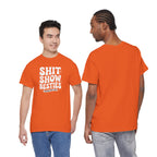 Shit Show Besties Tee | Funny Retro Bubble Letter Graphic Shirt