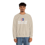 Here For The Benito Bowl crewneck sweatshirt | Football American flag logo