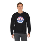 Presidents Day Badge Sweatshirt | Patriotic Emblem, Stars & Stripes