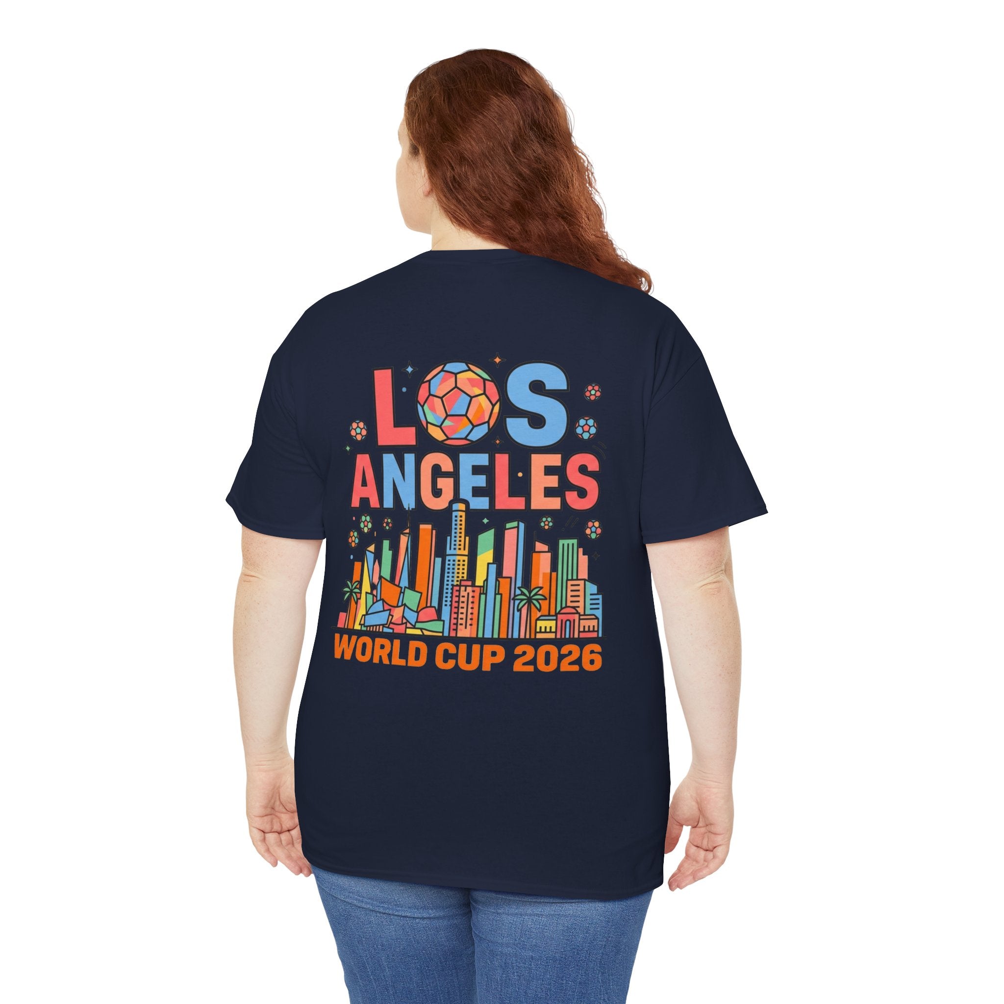 Los Angeles Skyline World Cup 2026 Tee | Soccer Ball City Design