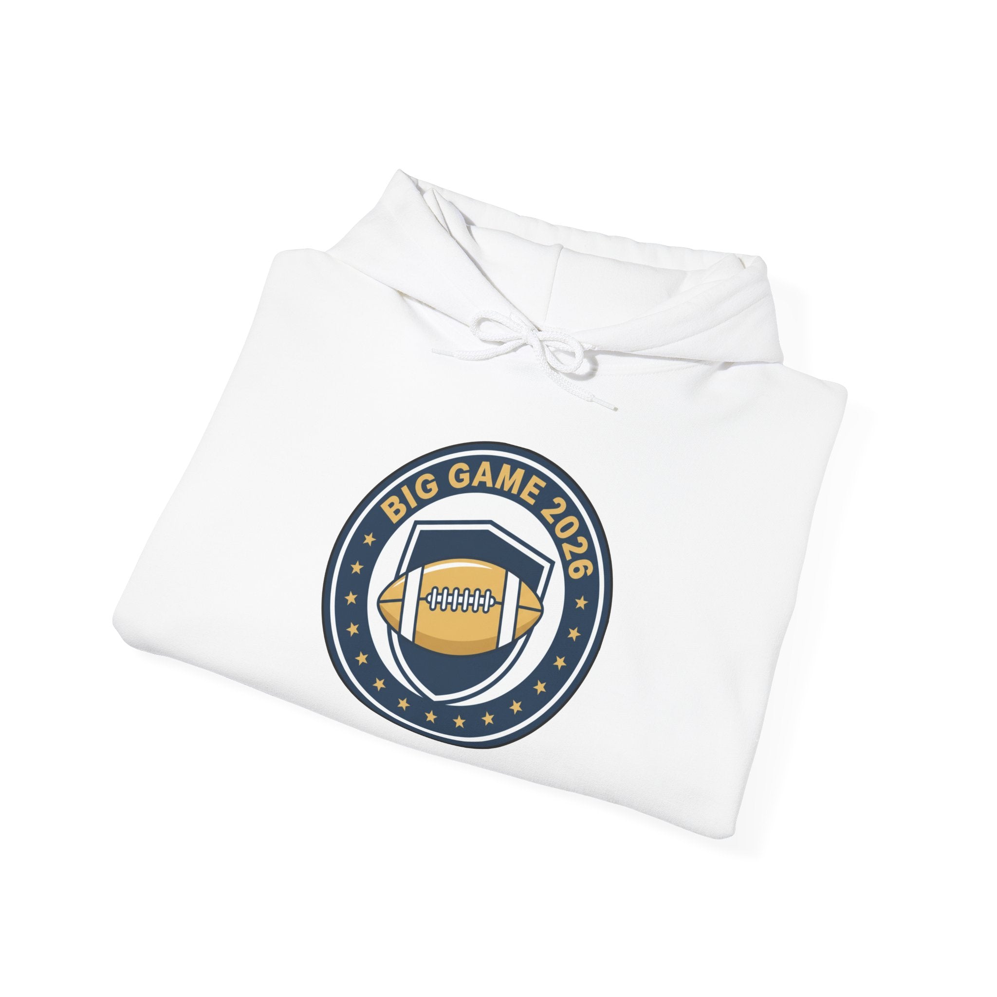 Big Game 2026 Football Badge Hoodie | Sports Logo Apparel