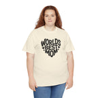 Worlds Best Mom heart graphic T-Shirt | Mother's Day typography tee