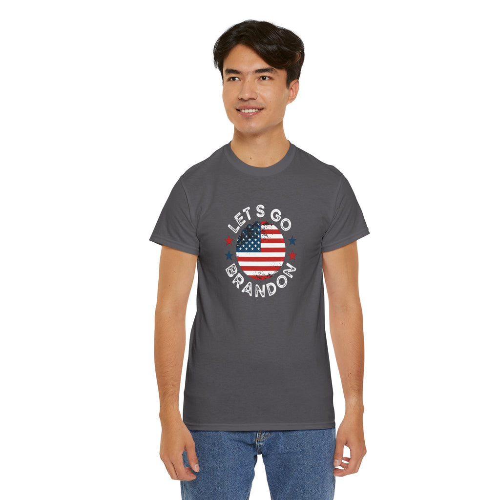 Memorial Day Let's Go Brandon USA Flag Patriotic T-Shirt