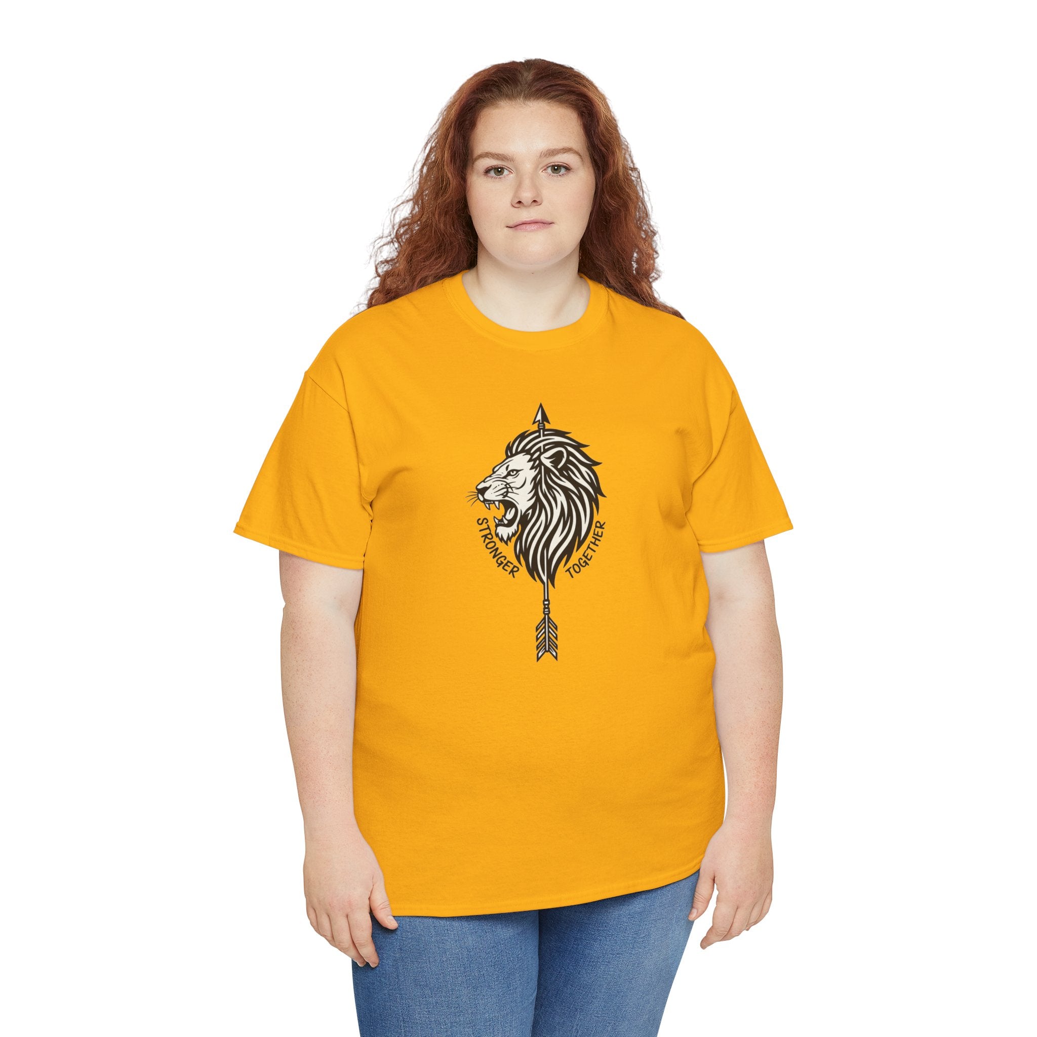 Tribal Lion Head Arrow T-Shirt | Geometric Lion Tee