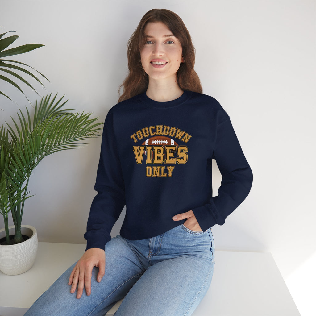Touchdown Vibes Only Sweatshirt | Football Graphic Crewneck