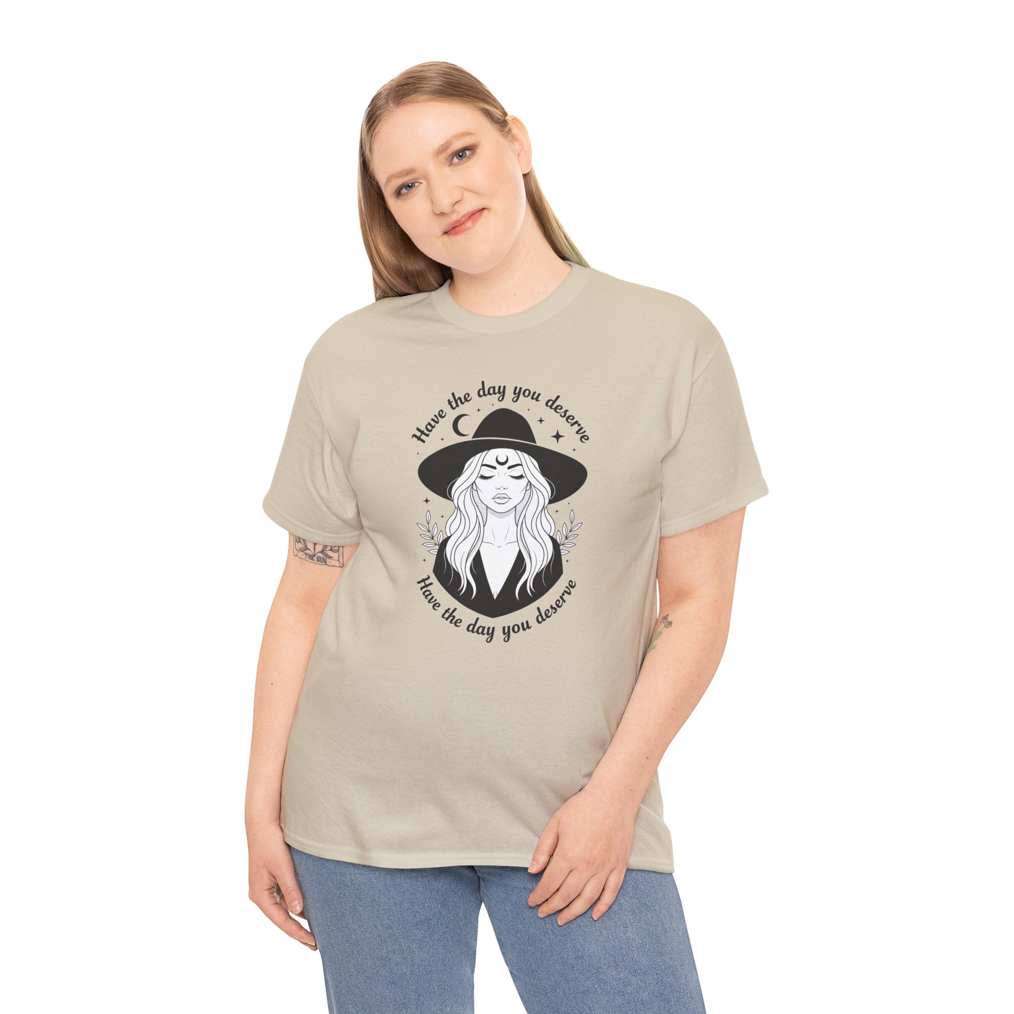 Aesthetic Art Witch Graphic T-Shirt | Have The Day You Deserve Boho Tee
