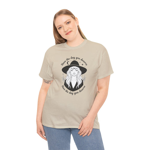 Aesthetic Art Witch Graphic T-Shirt | Have The Day You Deserve Boho Tee