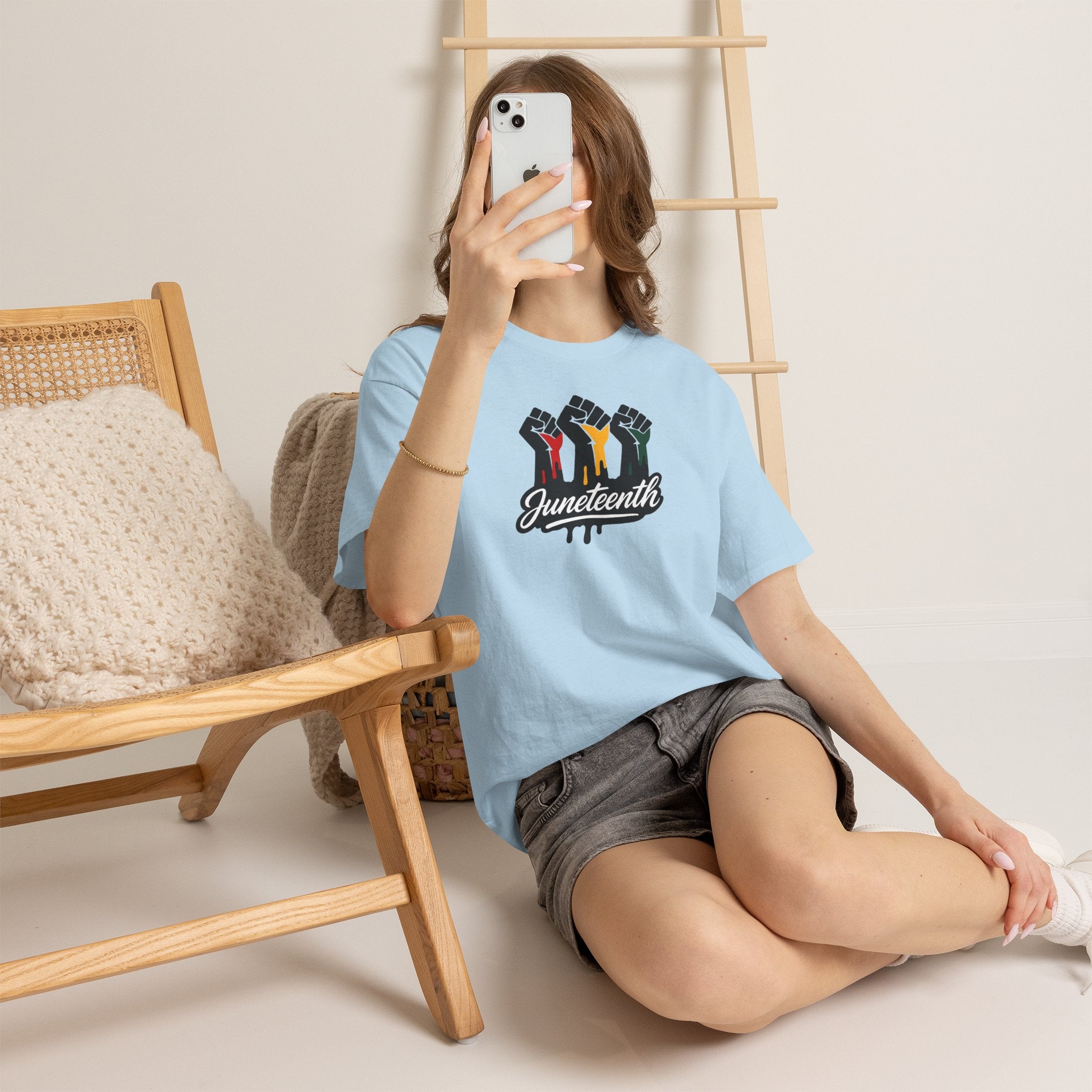 Juneteenth Raised Fists Tee | Juneteenth Celebration Shirt