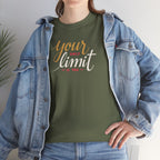 Your Only Limit Tee | Motivational Typography Shirt, Inspirational Quote