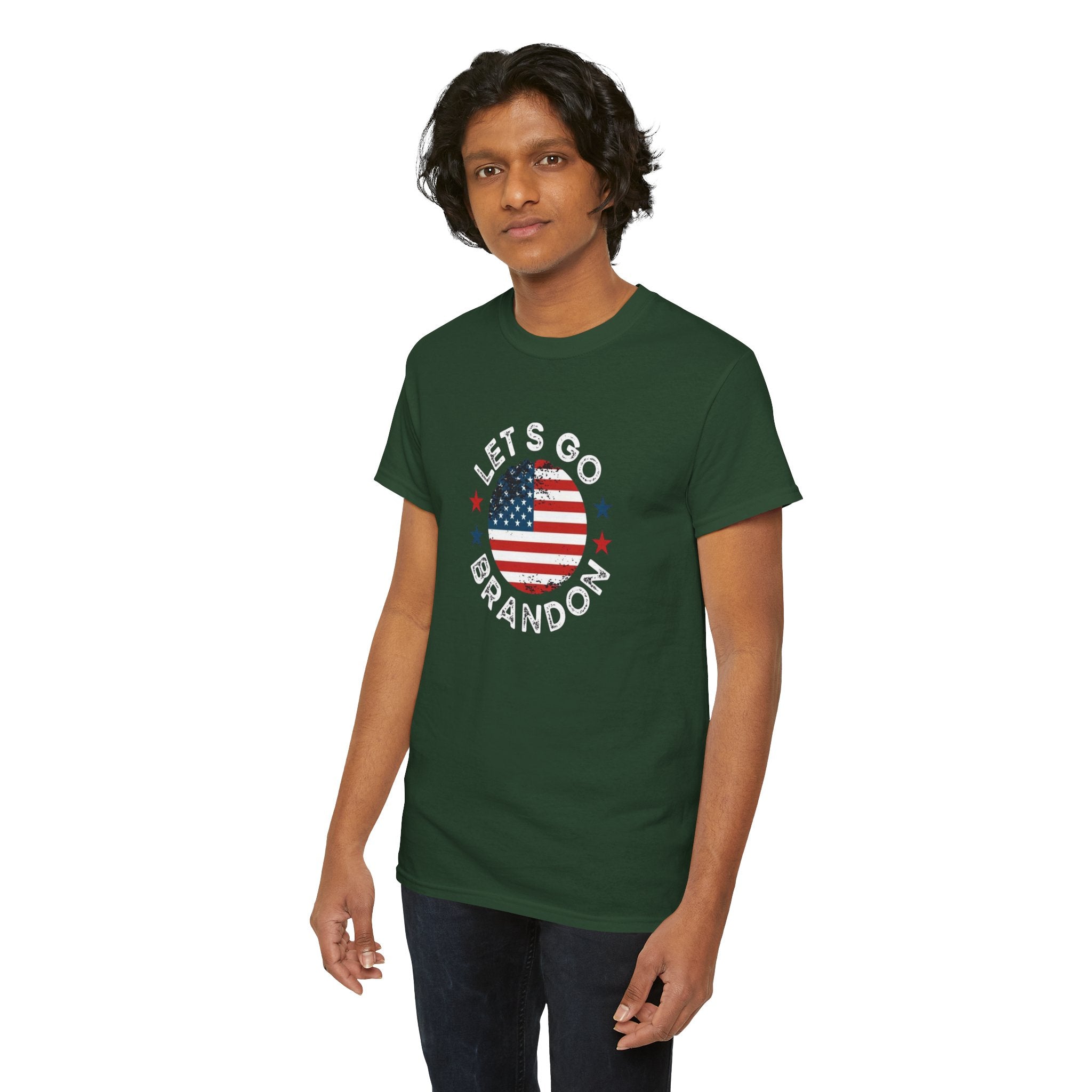 Memorial Day Let's Go Brandon USA Flag Patriotic T-Shirt