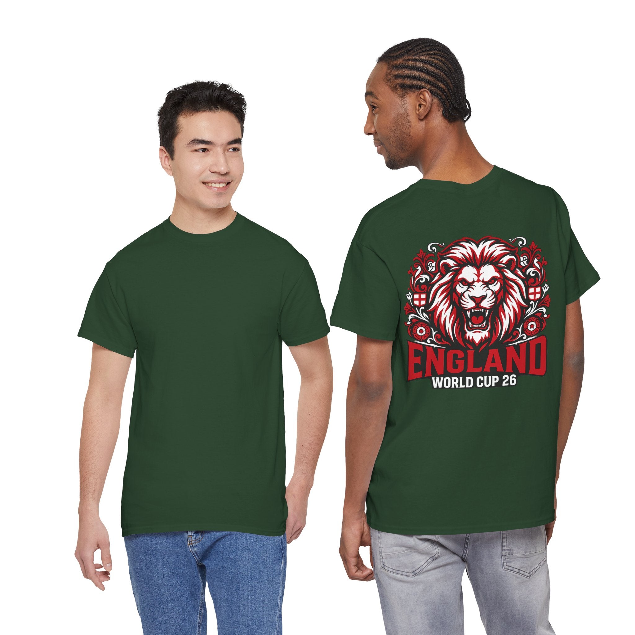 England Lion World Cup 26 T-Shirt | Football Soccer Fan Tee