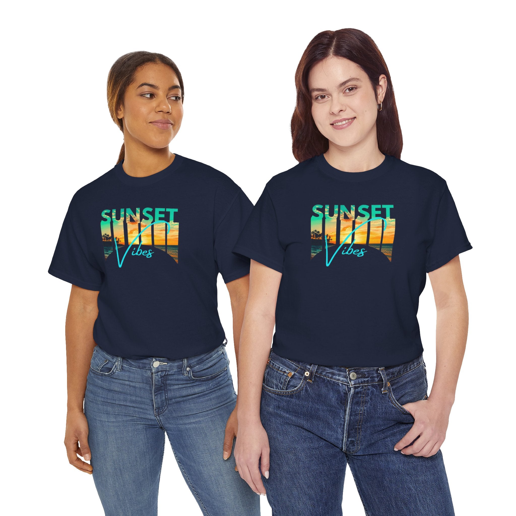 Sunset Vibes Tee | Beach Sunset Graphic T-Shirt