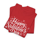 Happy Valentine's Day T-Shirt | Heart Script Design, Valentine's Apparel