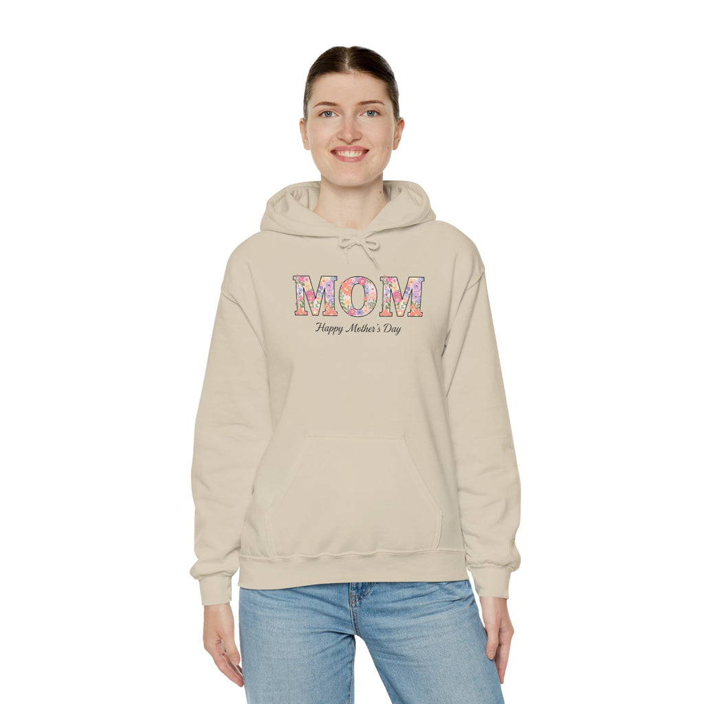 Floral MOM Typography Hoodie | Mother's Day sweatshirt