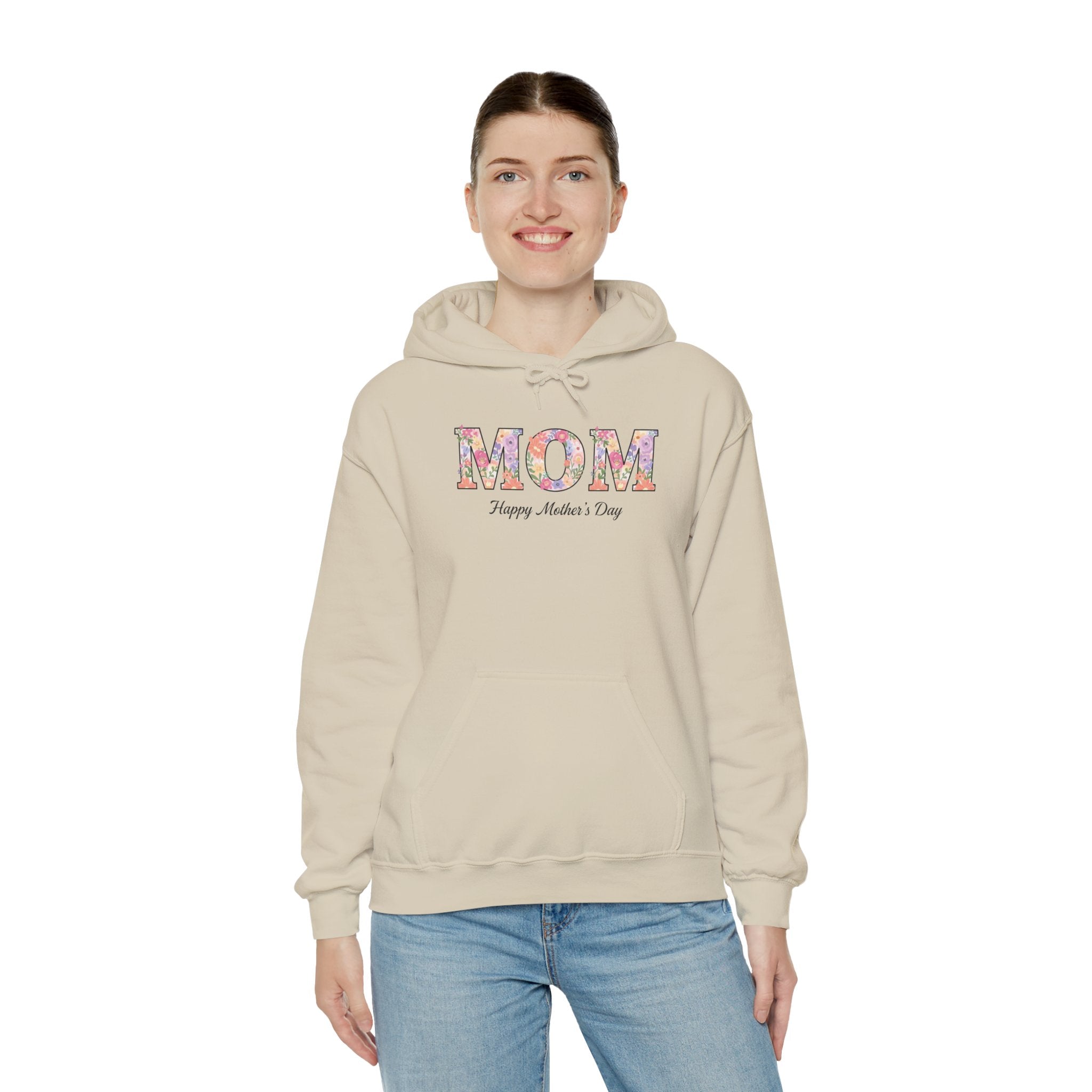 Floral MOM Typography Hoodie | Mother's Day sweatshirt